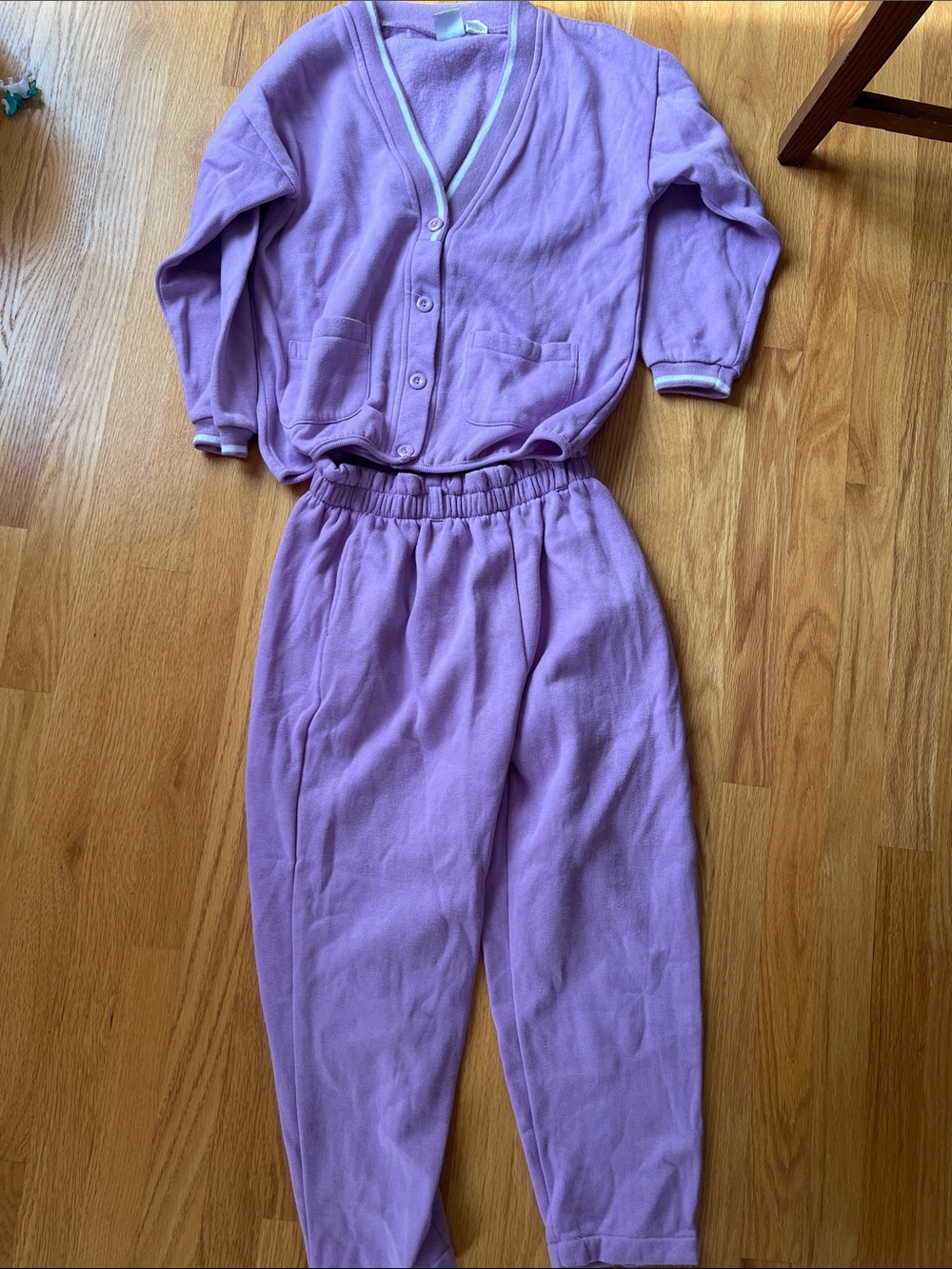 Vintage Bountary Waters Kids Purple Cardigan and pant set 
size large
